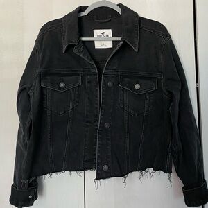 Hollister black Jean jacket
